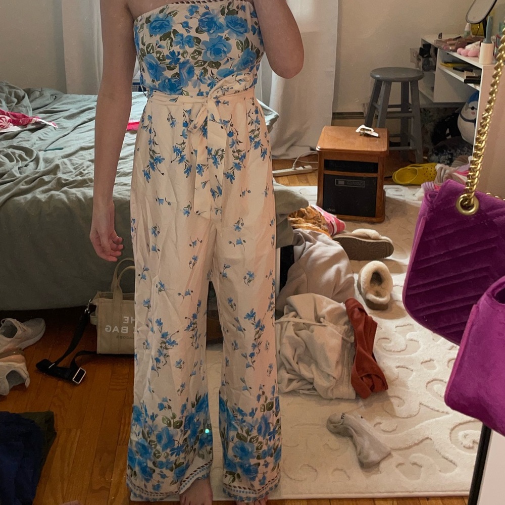 Shein flower jumpsuit